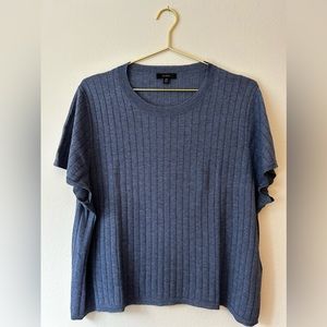 J. Crew Silk Blend Cropped Tee